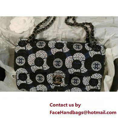 Chanel Sequins & Ruthenium-Finish Metal Small Flap Bag Black/Silver AS4418 2023 - Click Image to Close